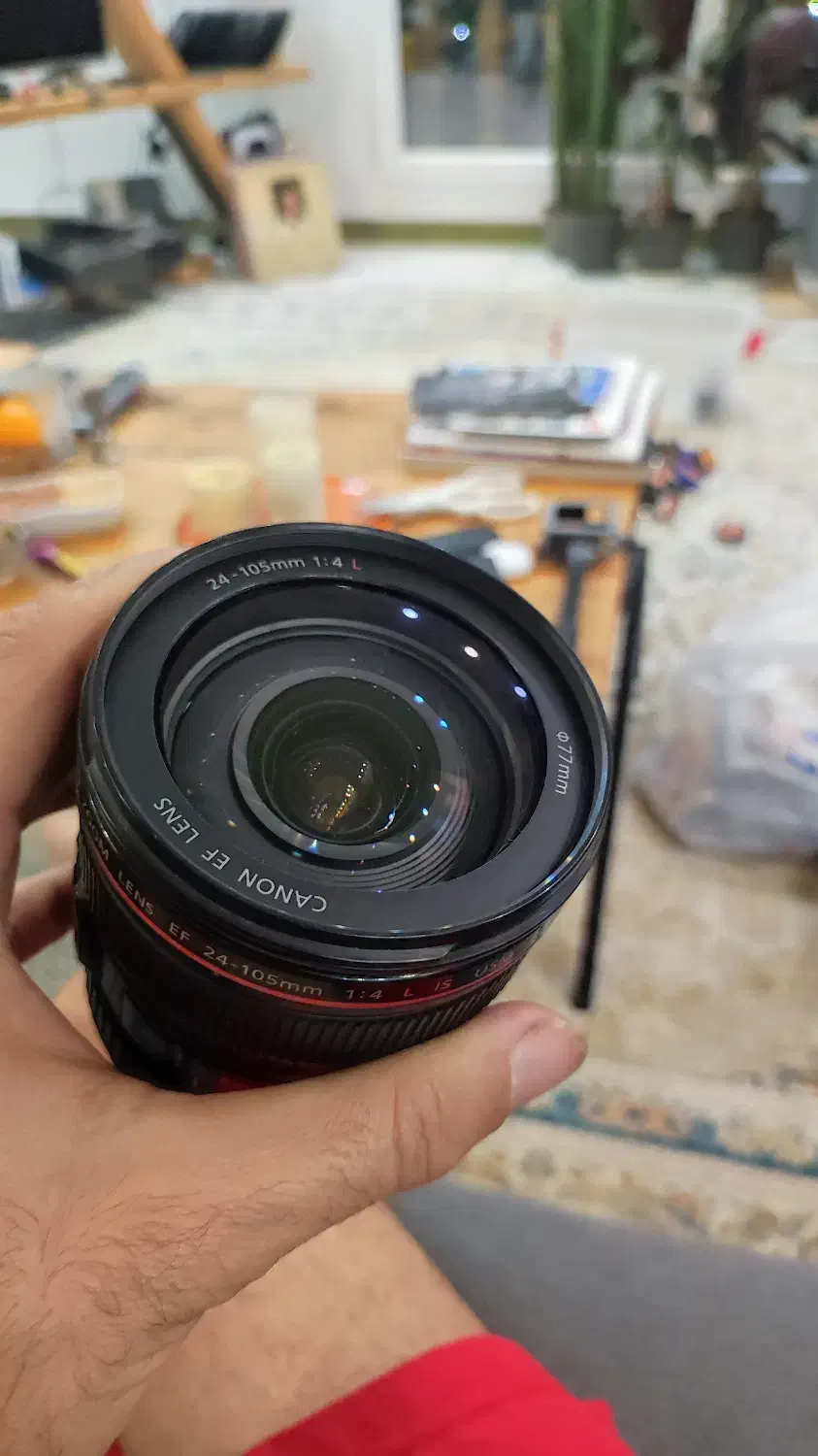 لنز ۲۴ ۱۰۵ کانن|دوربین عکاسی و فیلم‌برداری|سلمان‌شهر, |دیوار