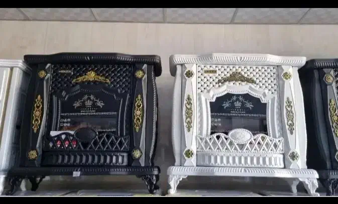 بخاری گازی 37هزار شومینه دو رنگ سفیدومشکی نوآکبند|بخاری، هیتر، شومینه|سمنان, |دیوار