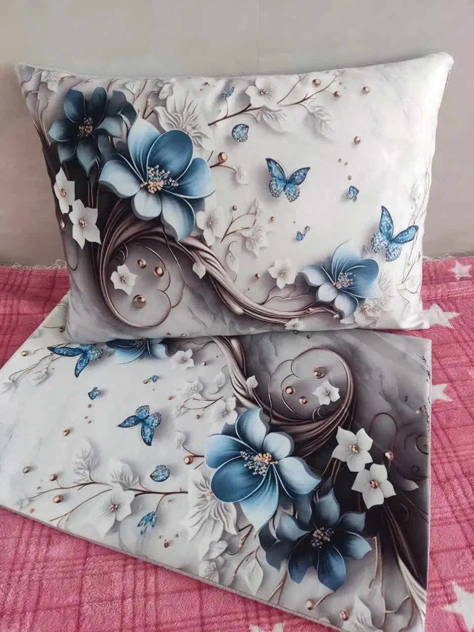 انواع روبالشتی طرحدار سه بعدی و زرک دار|رختخواب، بالش، پتو|شاهین دژ, |دیوار