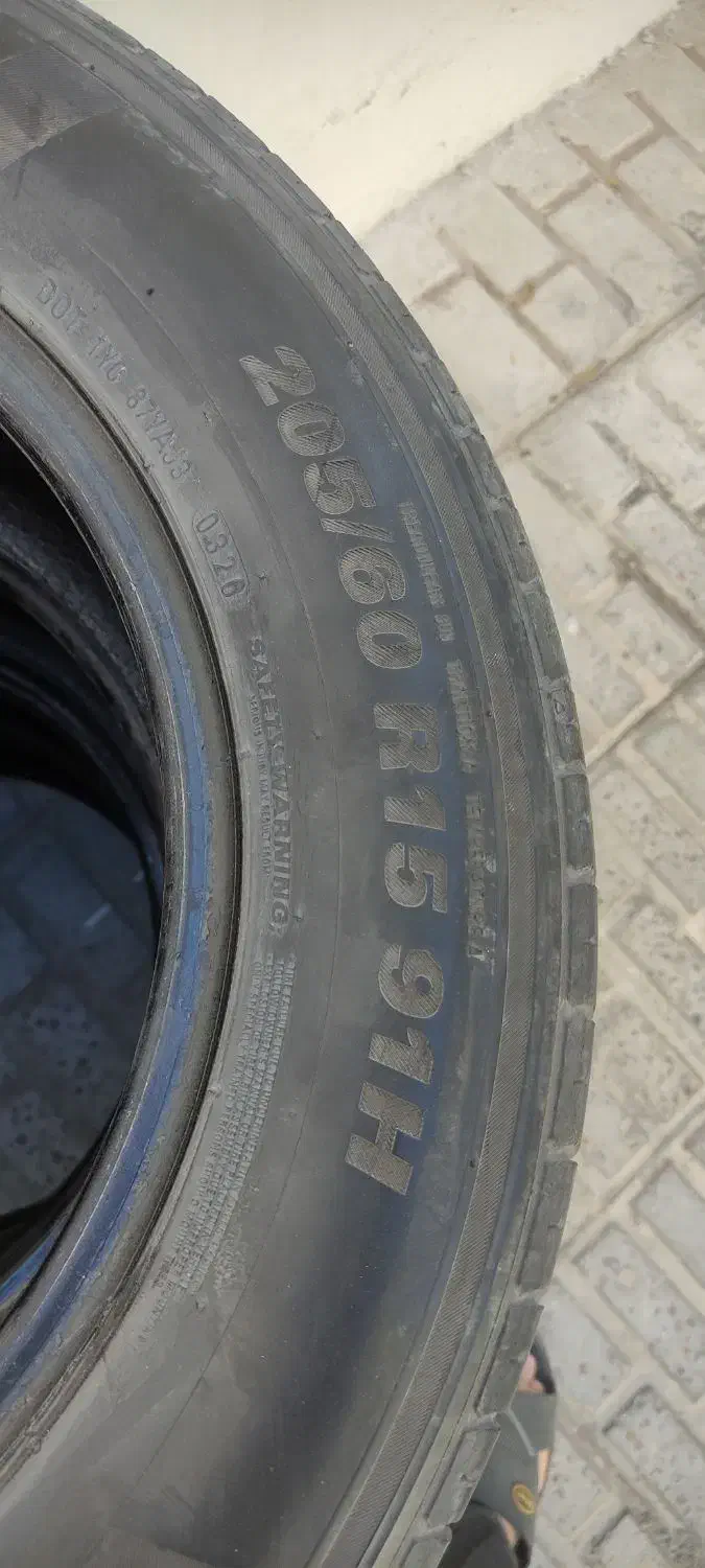 چهار حلقه لاستیک کومهو 205 رینگ 15 کارکرده|قطعات یدکی و لوازم جانبی|شیروان (خراسان), |دیوار