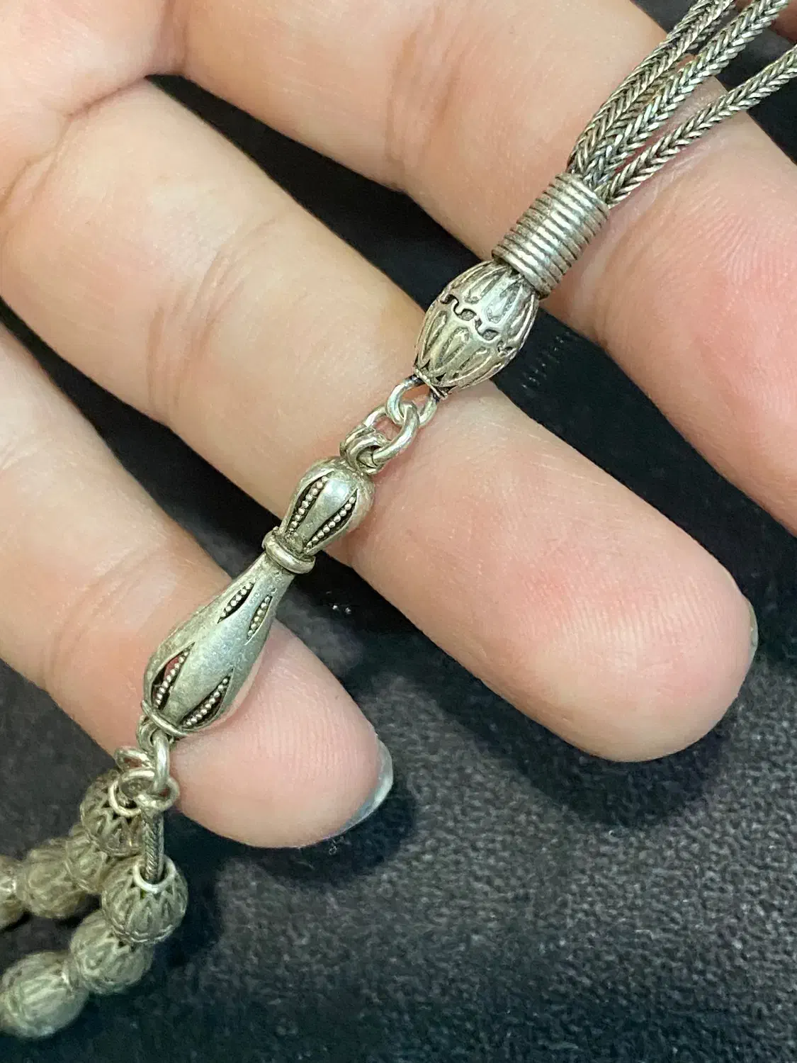 تسبیح ۳۳ دانه ترکیه ای نقره درجه ۱ وزن ۳۲.۳|جواهرات|تهران, مدائن|دیوار