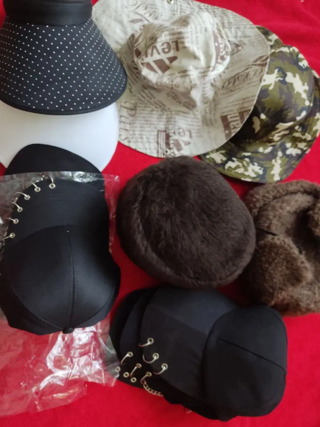 کلاه کپ پیرسینگ دار آفتابی روسی زنانه مردانه|لباس|قم, نیروگاه|دیوار