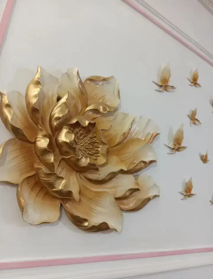 تابلوگل و پروانه|تابلو، نقاشی، عکس|زابل, |دیوار