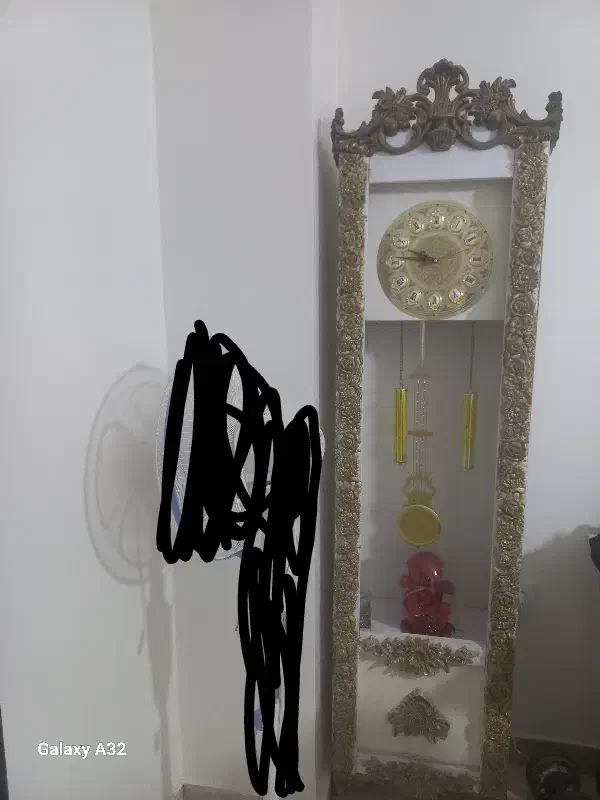 ساعت ایستاده سفید طلایی|ساعت دیواری و تزئینی|فردیس, شهرک ارم|دیوار