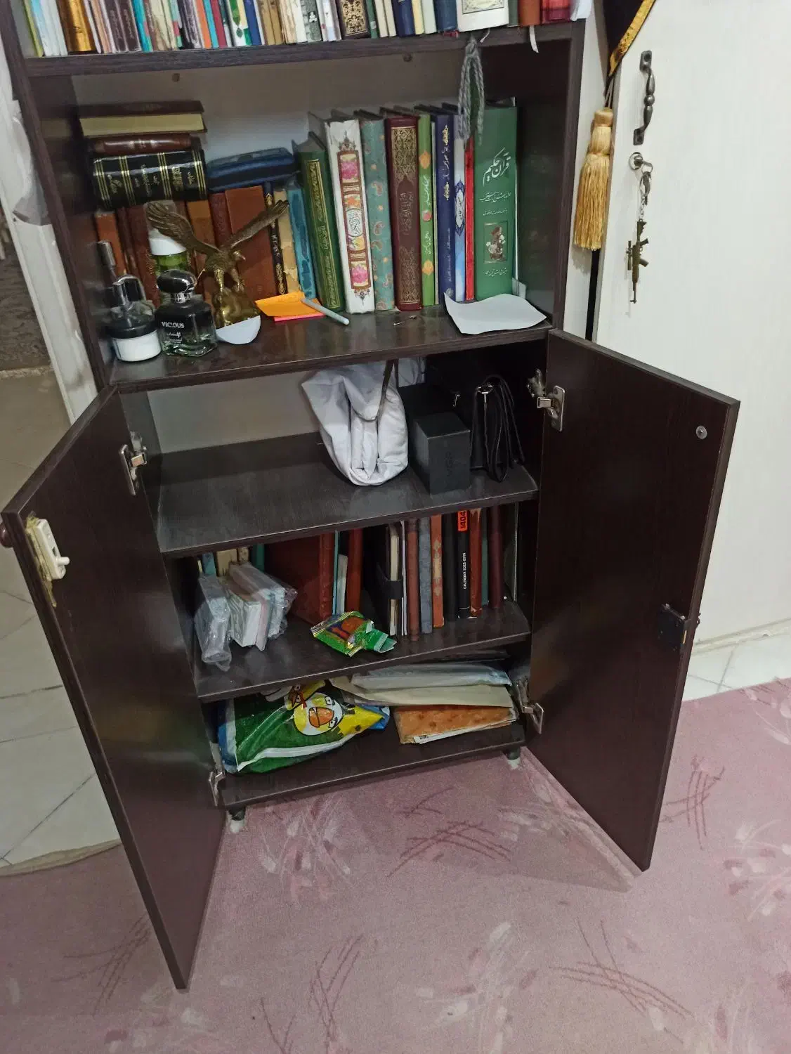 کتابخانه|کتابخانه، شلف، قفسه‌های دیواری|تهران, مینای جنوبی|دیوار