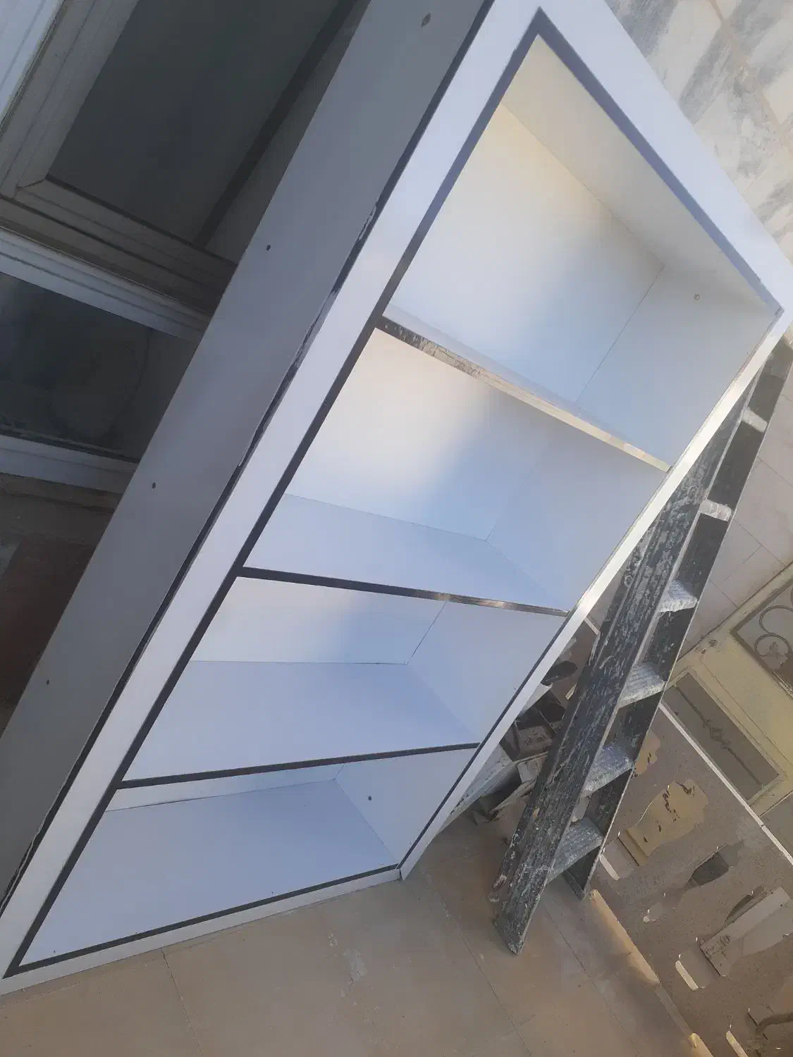 کتابخانه قفسه ای چوبی|کتابخانه، شلف، قفسه‌های دیواری|گناباد, |دیوار