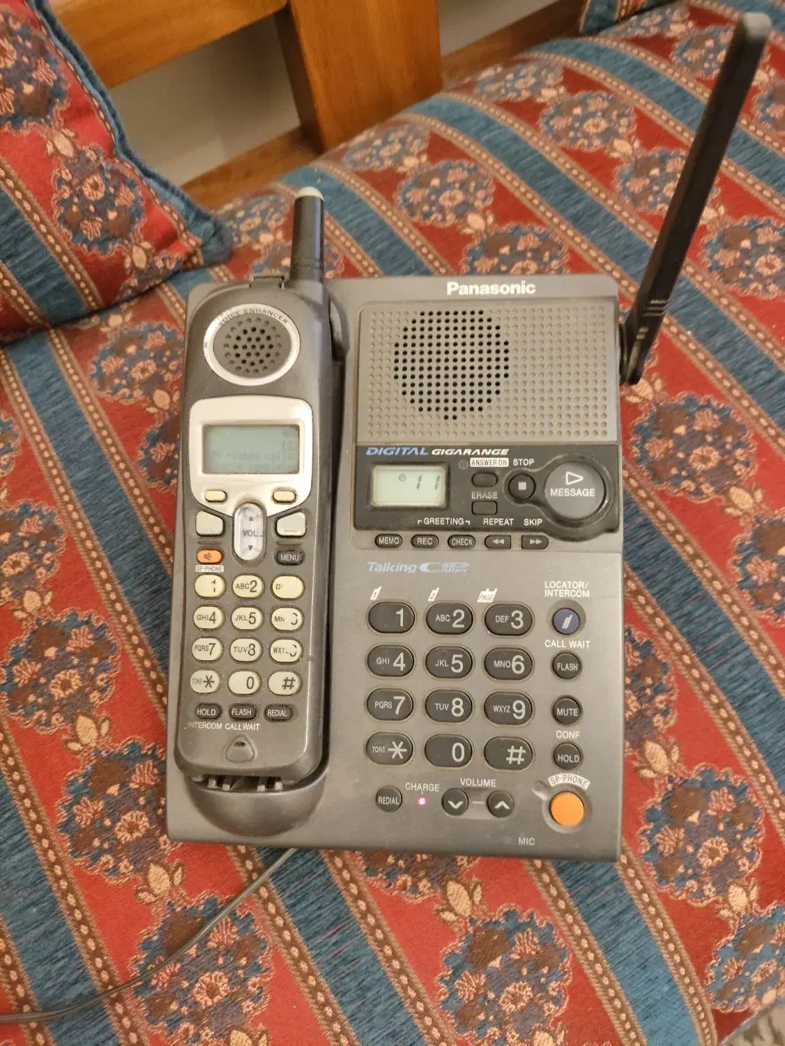 تلفن بیسیم  پاناسونیک دو گوشی|تلفن رومیزی|تهران, صد دستگاه|دیوار