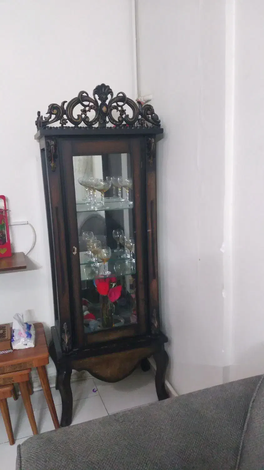 ویترین مینی چوبی|بوفه، ویترین، کنسول|اندیشه, اندیشه فاز ۱|دیوار