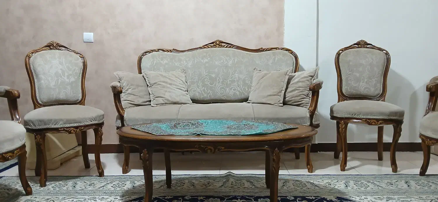 مبل دست ساز چوب راش|مبلمان خانگی و میز عسلی|پردیس, فاز ۱|دیوار