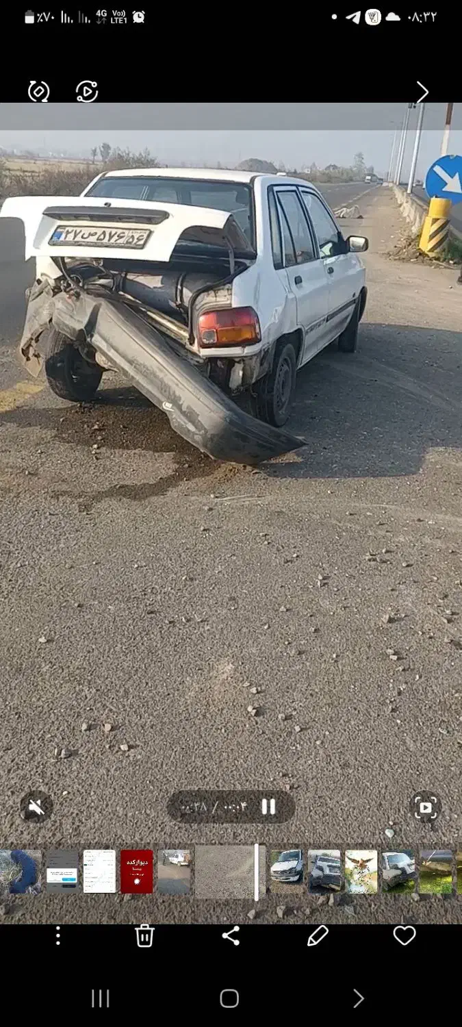 پراید صبا تصادفی|خودرو سواری و وانت|رودسر, |دیوار