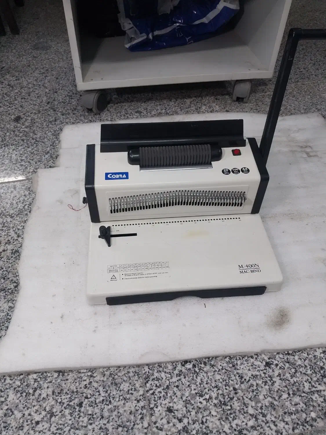 دستگاه سیمی مارپیچ پانچ صحافی فنرزن کتاب کبری m400|لوازم التحریر|تهران, چیتگر جنوبی|دیوار