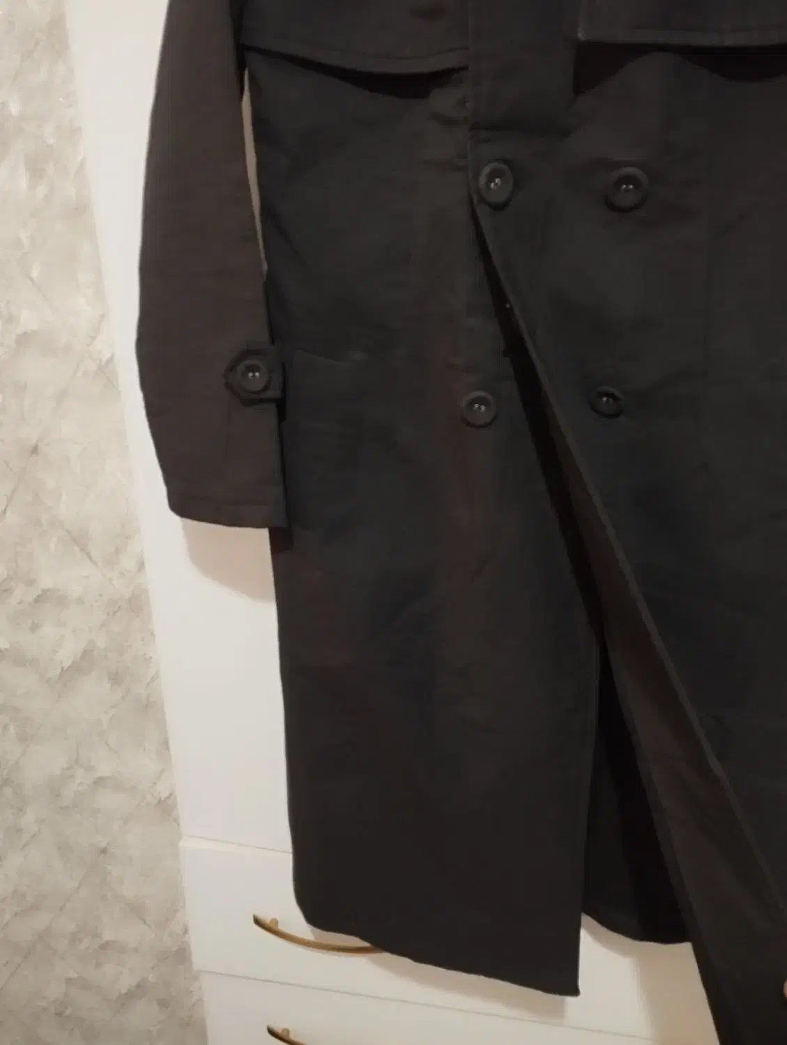 بارونی کاپشن چرم پالتو فوتر(درحد نو  ۳۸تا ۴۲|لباس|ماهدشت, |دیوار