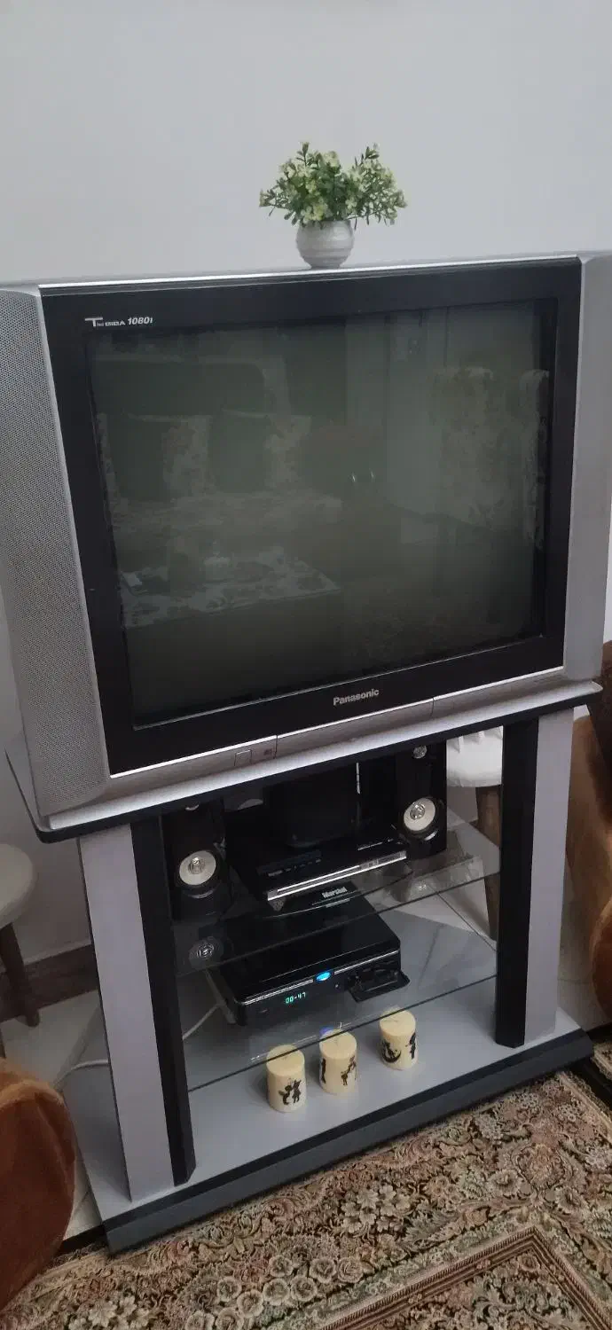 تلویزیون ۲۹ اینچ پاناسونیک همراه با میز تلویزبون|تلویزیون و پروژکتور|فردیس, شهرک ناز|دیوار