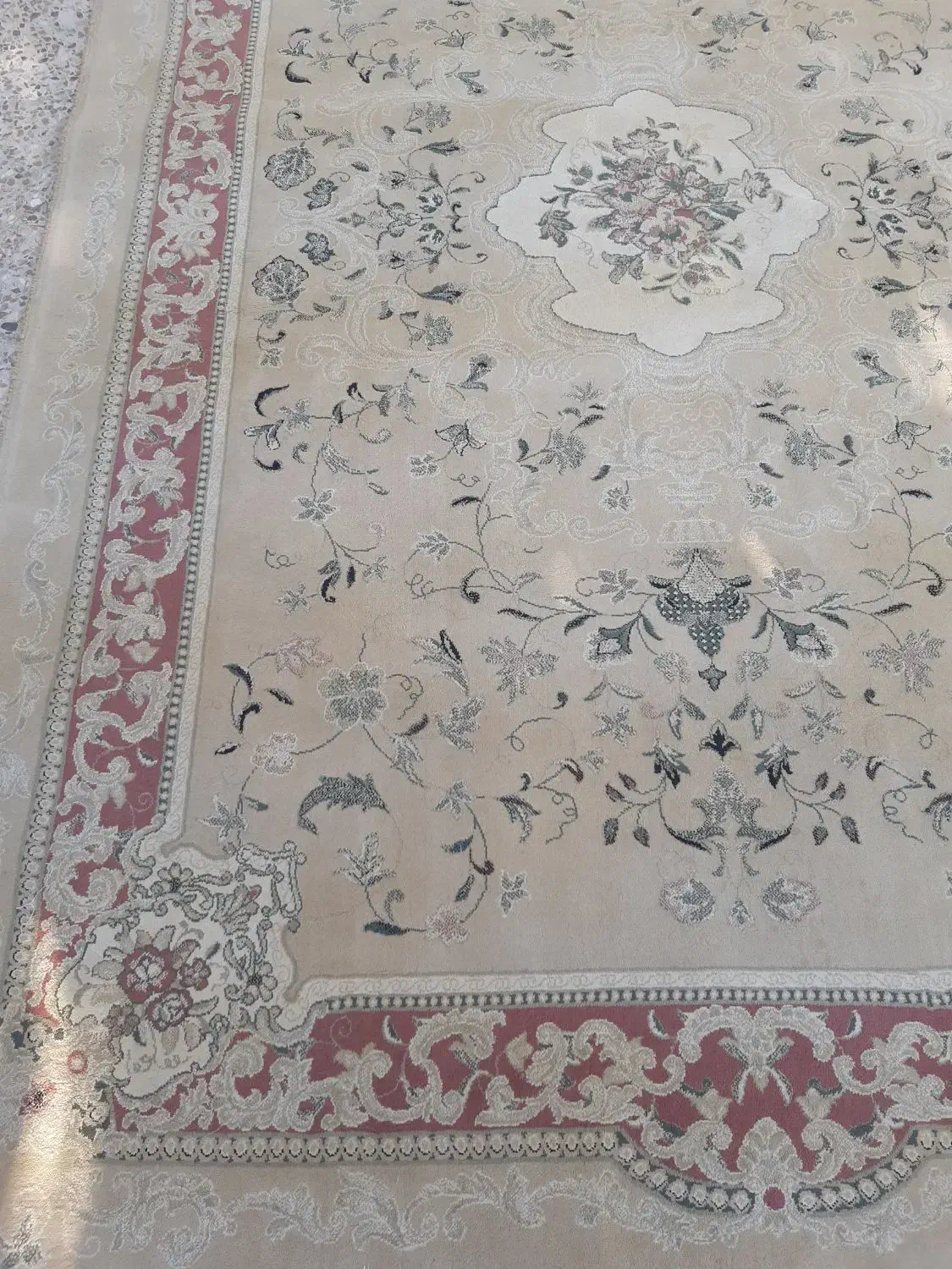 فرش ۶متری کرم رنگ|فرش|کرمانشاه, |دیوار