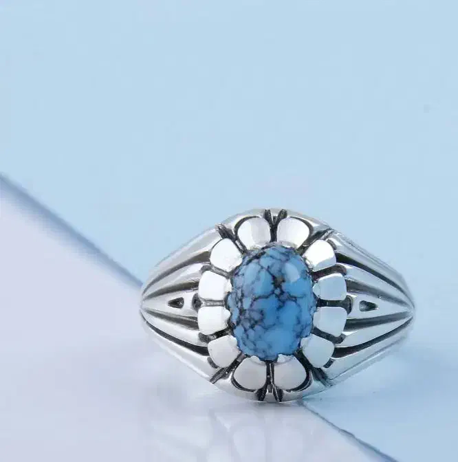 انگشتر نقره فیروزه نیشابوری شجردار|جواهرات|بروجرد, |دیوار