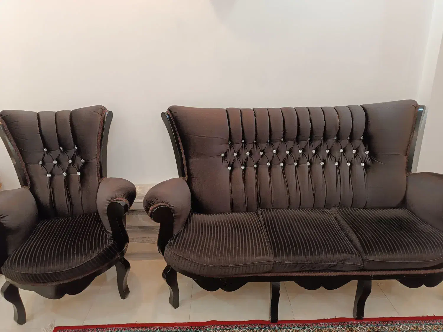 مبل 7نفره همراه جلو مبلی بوفه|مبلمان خانگی و میز عسلی|خلخال, |دیوار