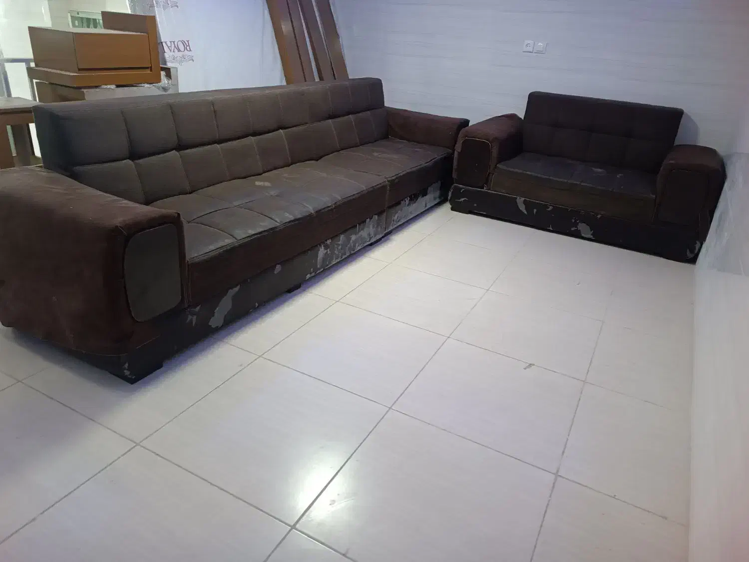 یک دست مبل ال7نفره|مبلمان خانگی و میز عسلی|زاهدان, |دیوار