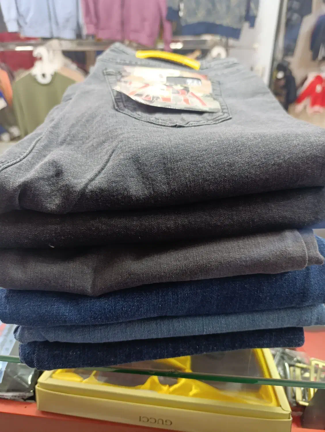 شلوار لی پارچه پر اسلپ زاپدار 580|لباس|تبریز, |دیوار