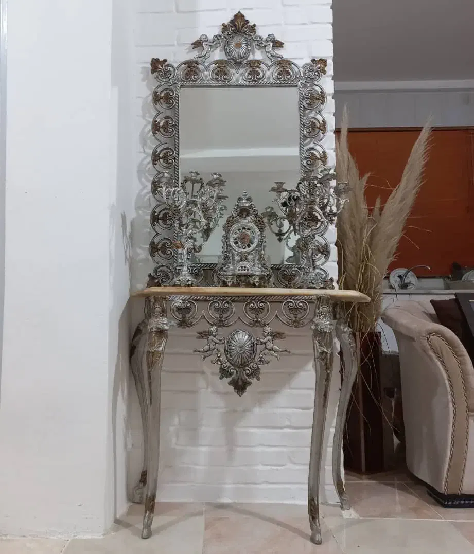 آینه و شمعدان|بوفه، ویترین، کنسول|تالش, هشتپر|دیوار