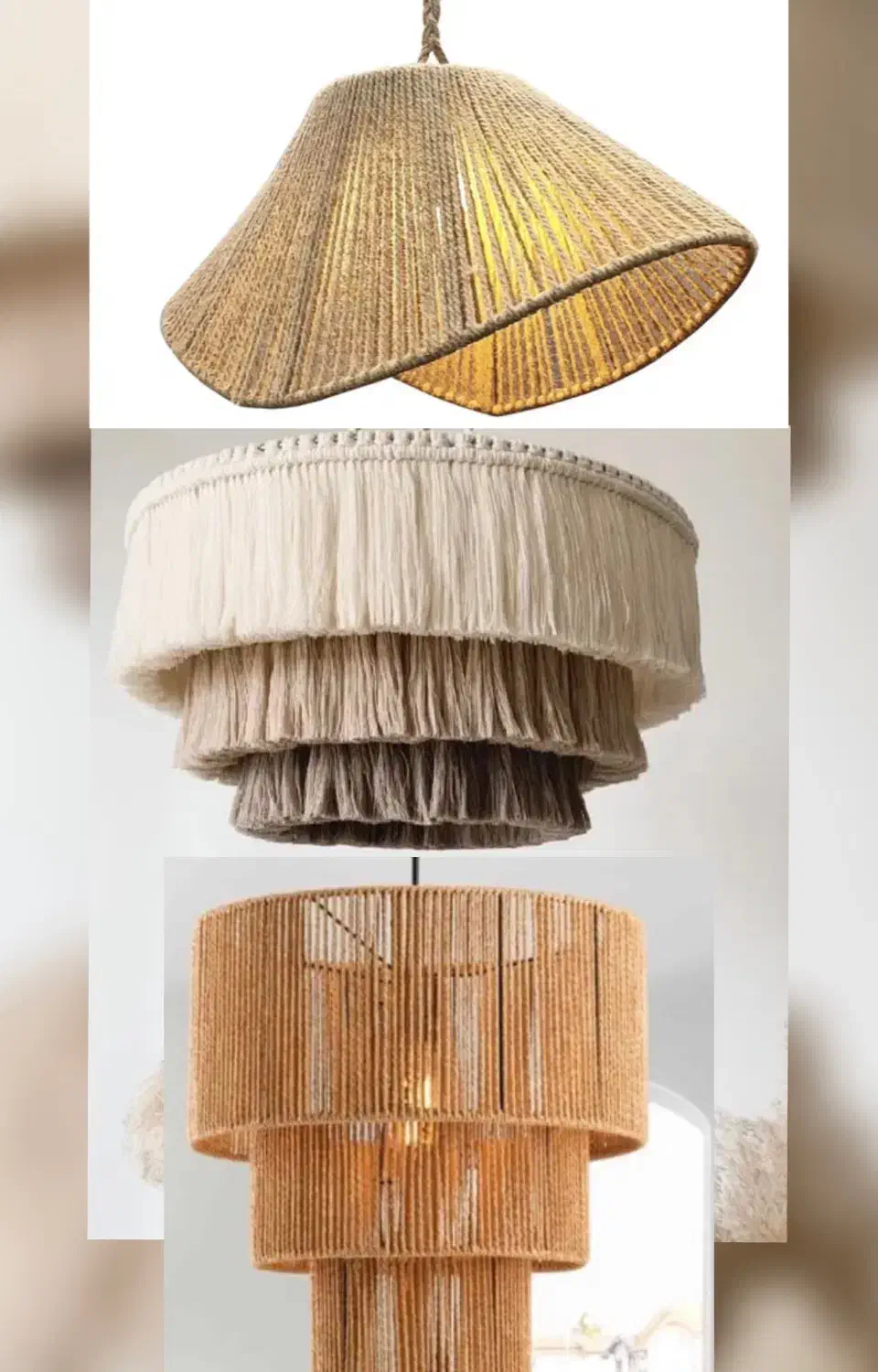 انواع لوستر های مکرومه ای دست ساز به قیمت عمده|لوستر و چراغ آویز|چالوس, |دیوار