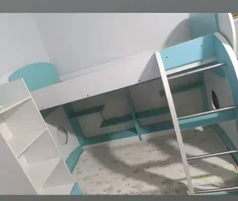 تخت خواب ۲ طبقه نوجوان|تخت و سرویس خواب|زاهدان, |دیوار