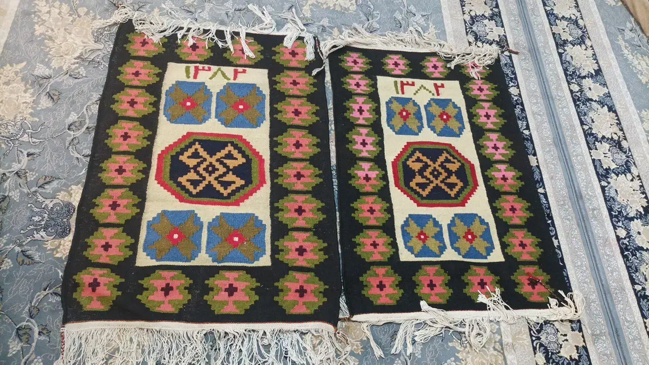 گلیم دست باف|گلیم، جاجیم، گبه|چهارباغ, |دیوار