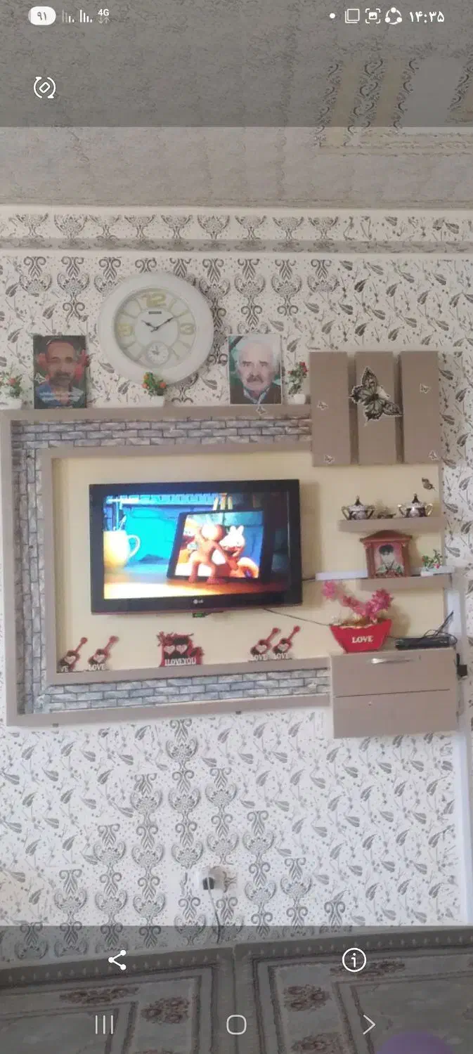 دکورتلویزیون دیواری  (کارکرده)|میز تلویزیون|سراب, |دیوار