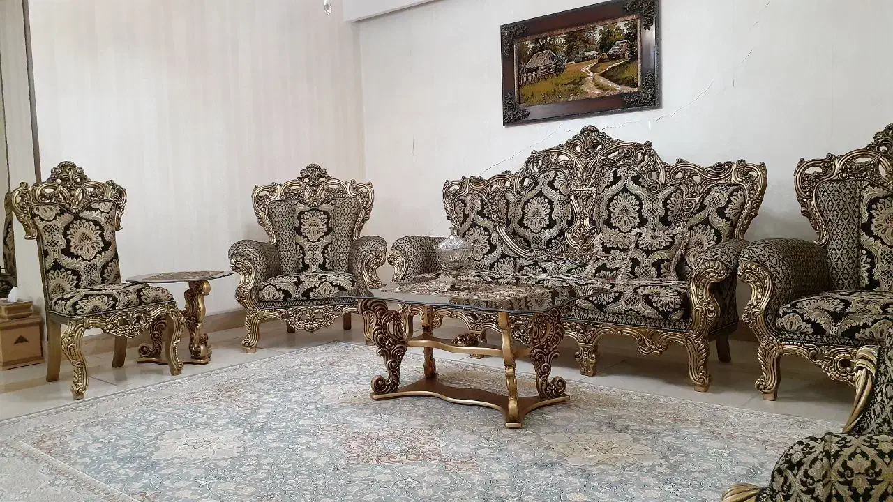 مبل سلطنتی در حد نو|مبلمان خانگی و میز عسلی|کرمانشاه, |دیوار