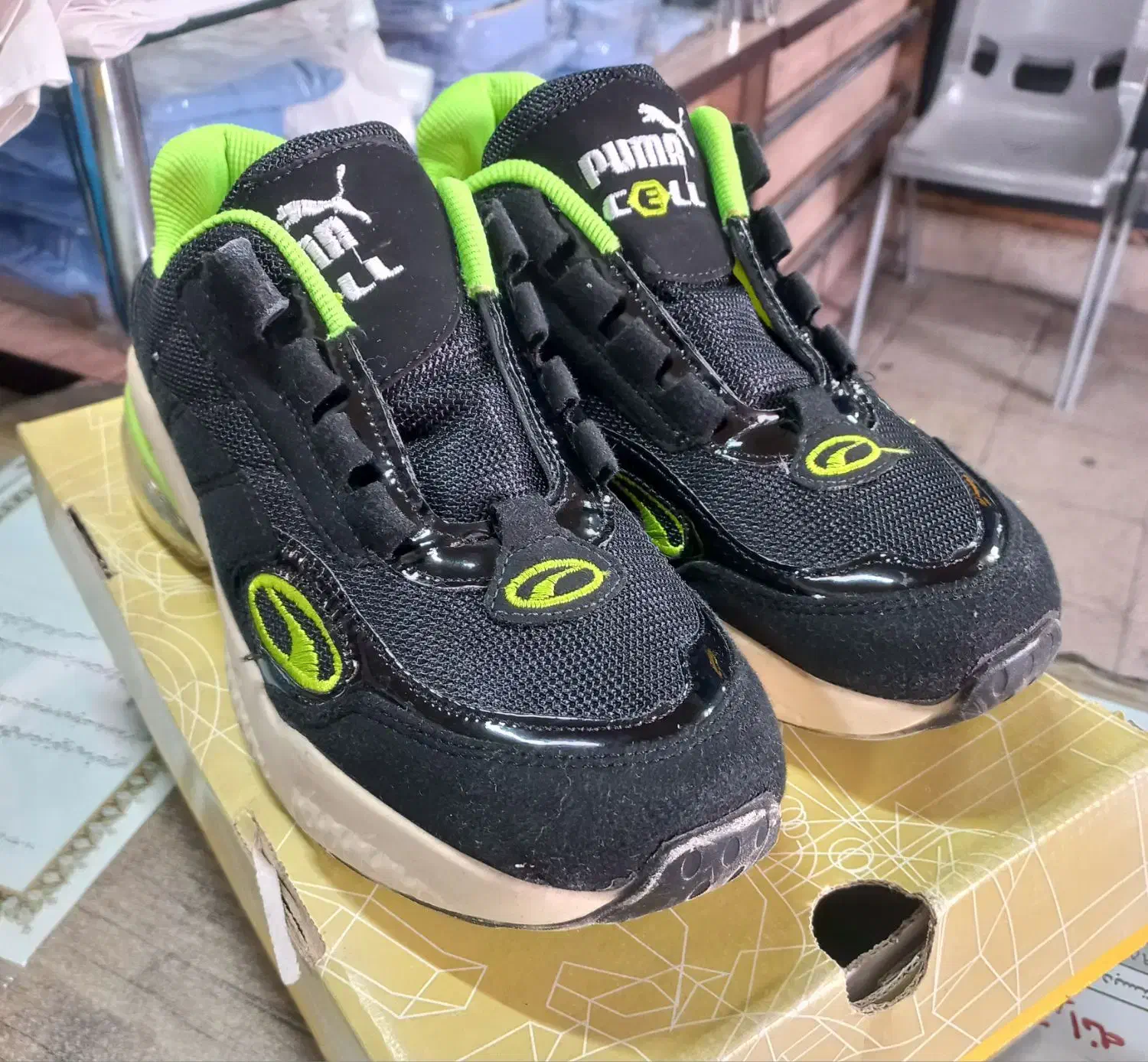 کفش پوما مشکی سبز|کیف، کفش، کمربند|گرمسار, |دیوار