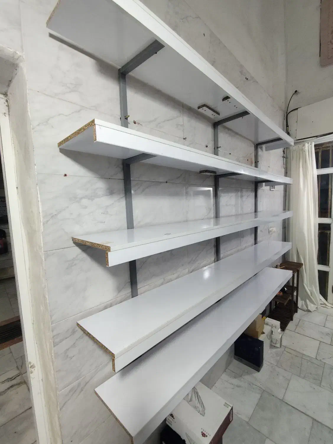 فروش قفسه نصبی بر روی دیوار|کتابخانه، شلف، قفسههای دیواری|بندر ترکمن, |دیوار