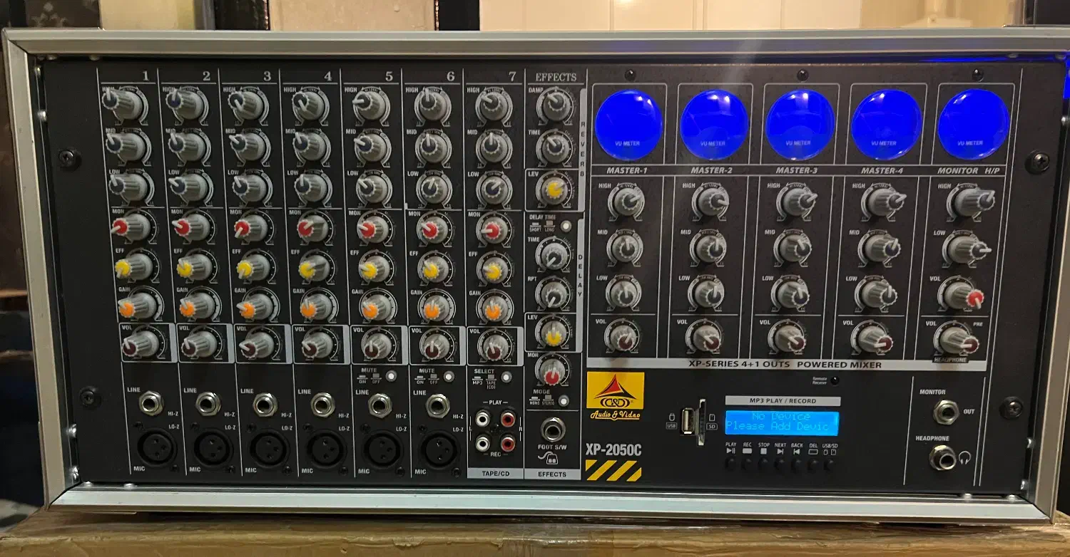 پاوراکو امپلی میکسر ۴ کانال D&D|صوتی و تصویری|تهران, سنائی|دیوار