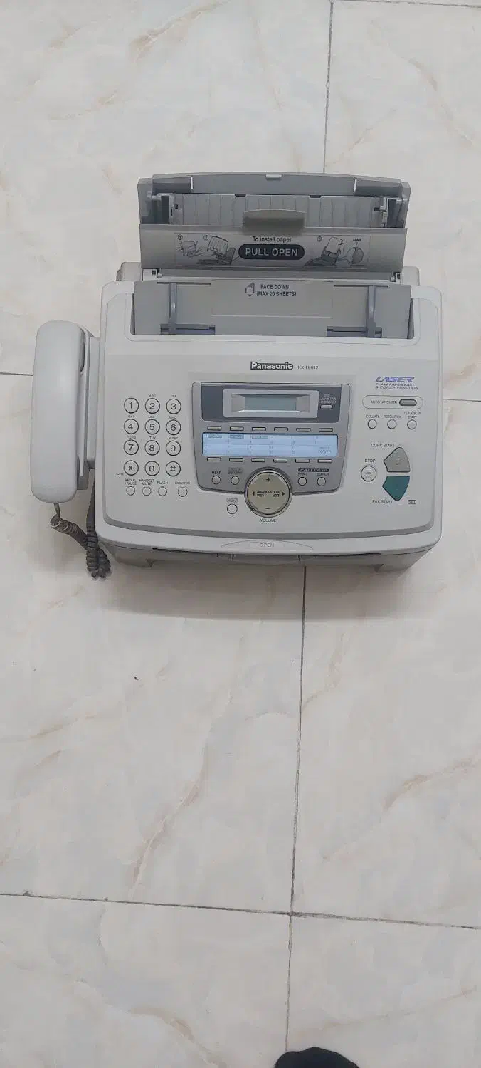 دستگاه فکس پاناسونیک دارای قابلیت کپی و چاپ|پرینتر، اسکنر، کپی، فکس|ملایر, |دیوار