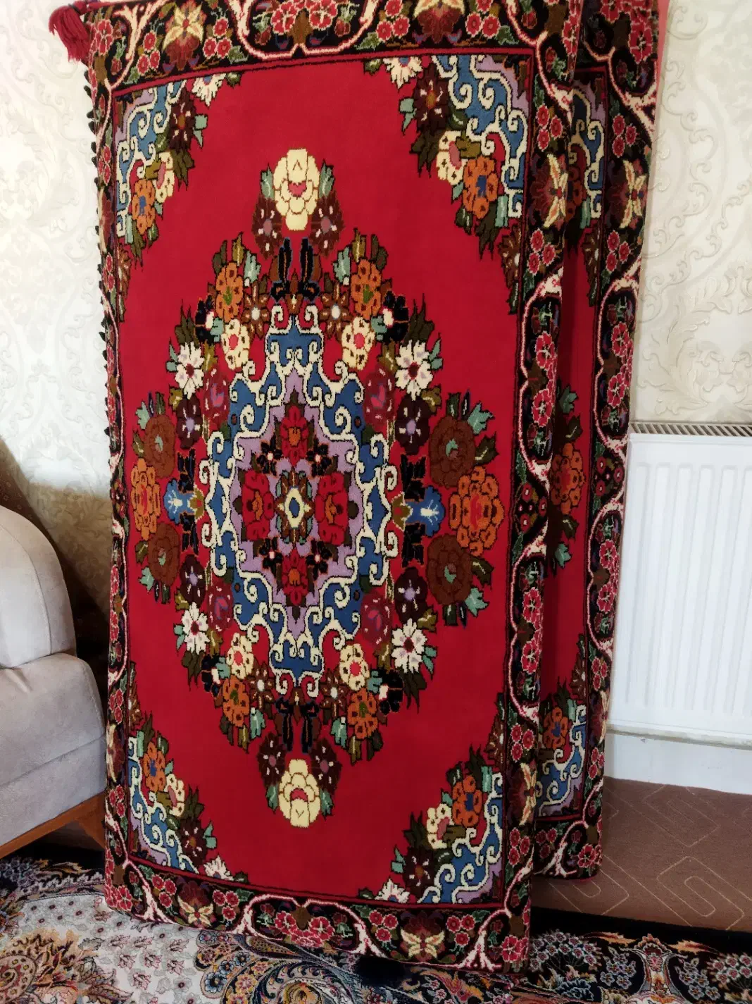 پشتی دست بافت ترکمنی|پشتی|گرگان, |دیوار