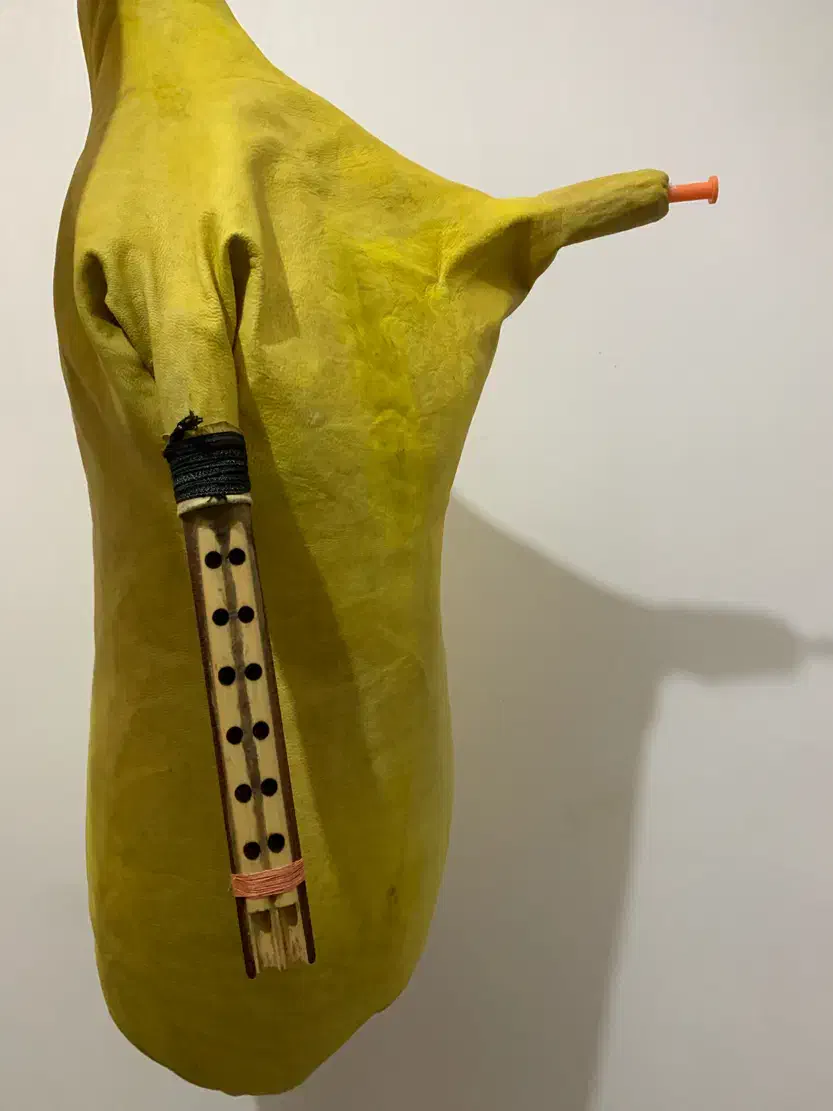 نی انبان حرفه ای پوست چرم|سازهای بادی|بندرعباس, |دیوار