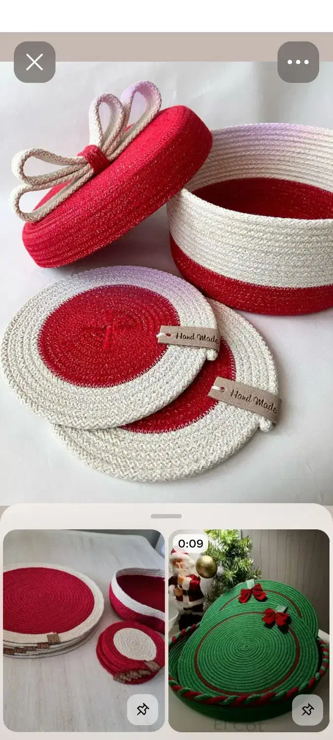 دوخت انواع سبدو زیر بشقابی قیطان و نظم دهنده ها|صنایع دستی و سایر لوازم تزئینی|اردبیل, |دیوار