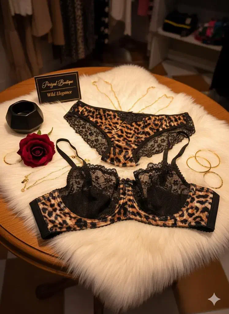 ست لباس زیر پلنگی|لباس|ممقان, |دیوار