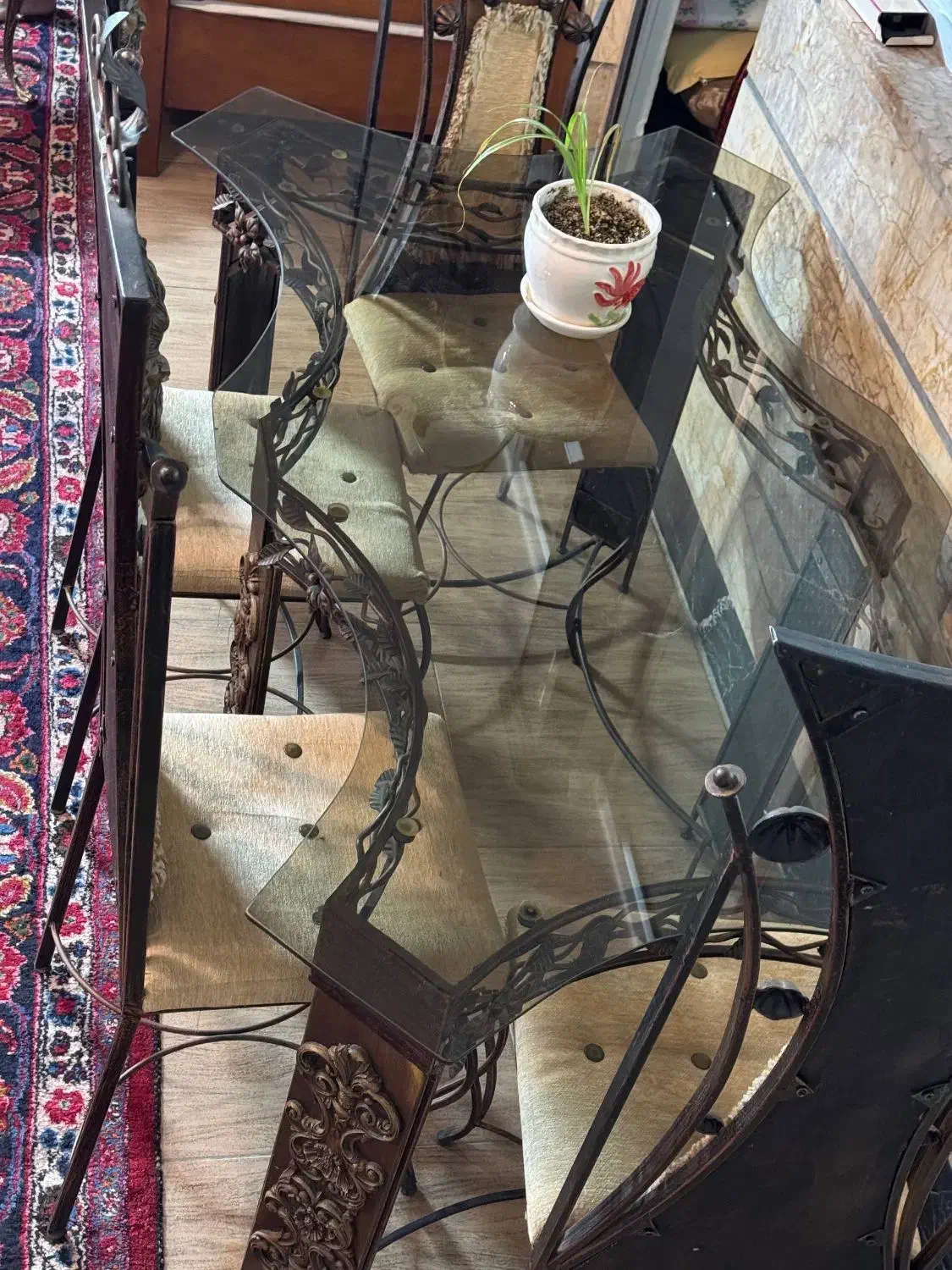 فرفورژه میز نهار خوری 6نفره|میز و صندلی غذاخوری|مشهد, رضاشهر|دیوار