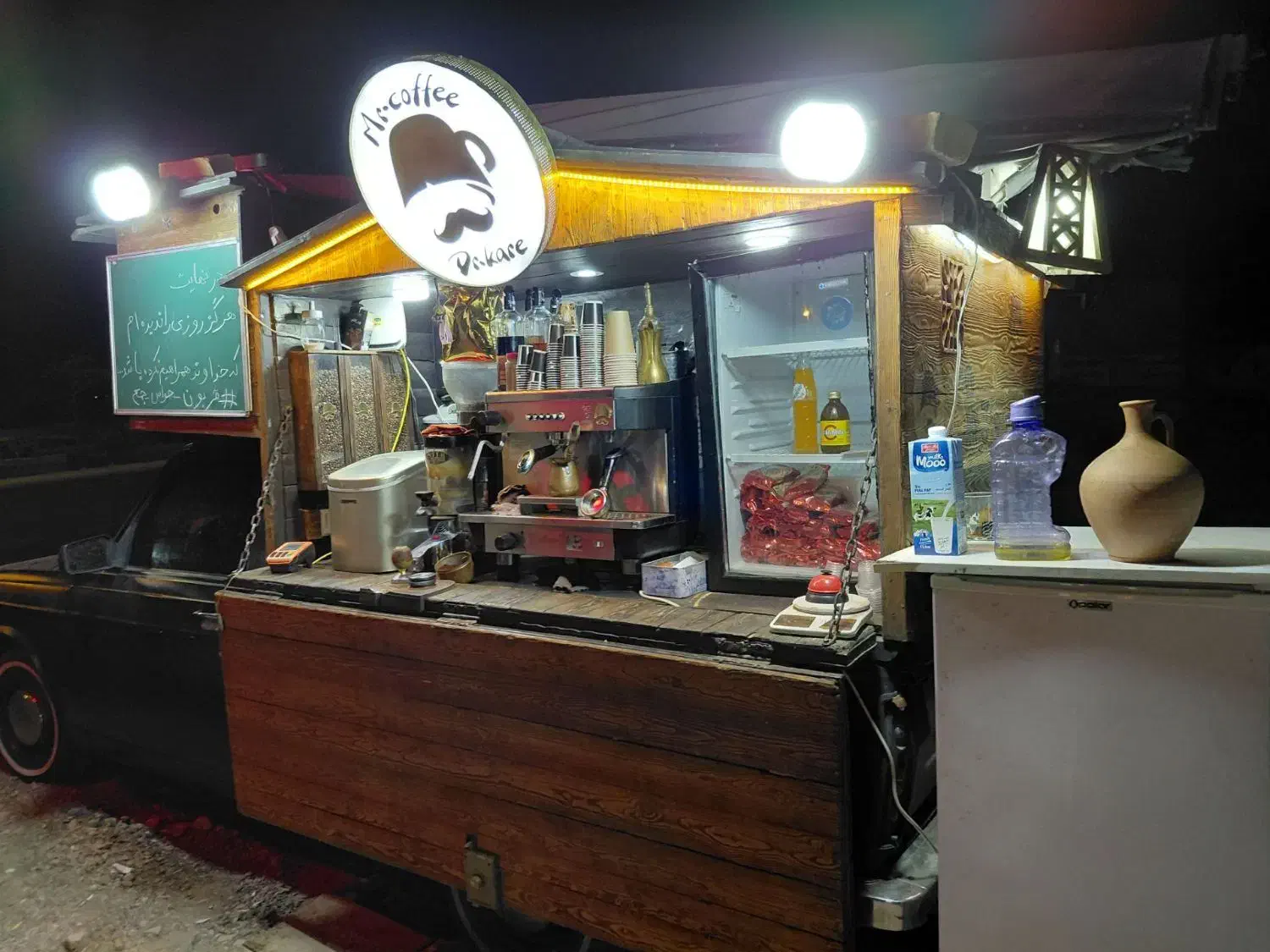 کافه سیار کلبه چوبی|کافیشاپ و رستوران|زاویه, |دیوار