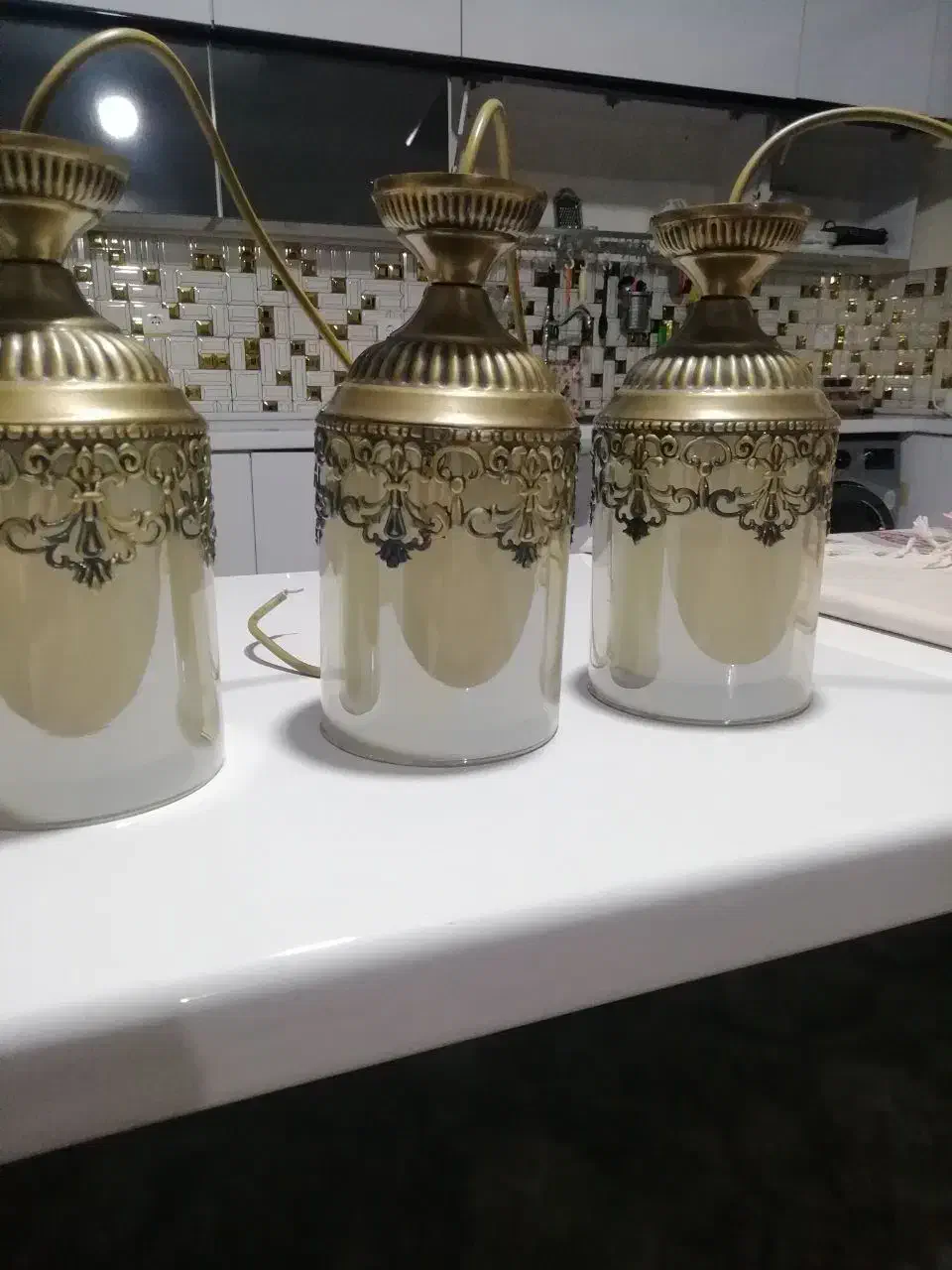 لوستر 3تایی|لوستر و چراغ آویز|کرمانشاه, |دیوار