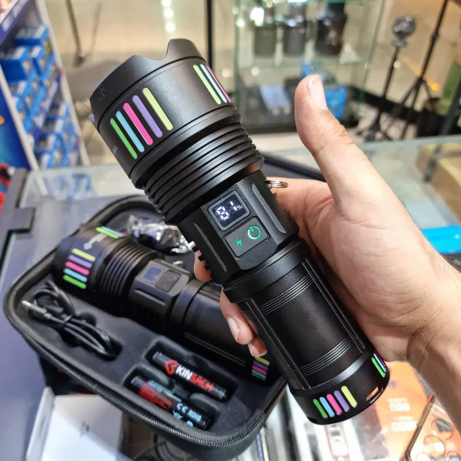 چراغ قوه زوم دار یک کیلومتری کینساچ مدل g601pro|کوهنوردی و کمپینگ|تهران, لاله زار|دیوار