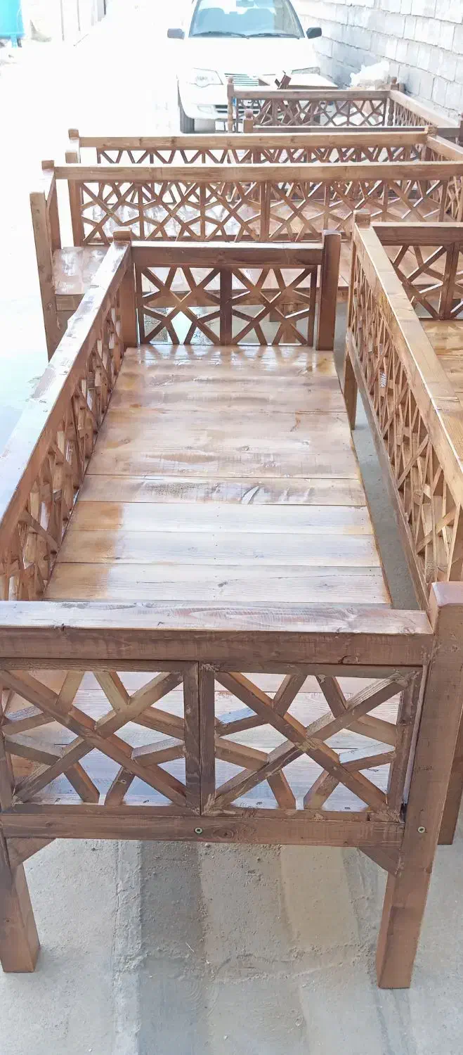 تخت چوبی سنتی|تخت و سرویس خواب|دزفول, |دیوار