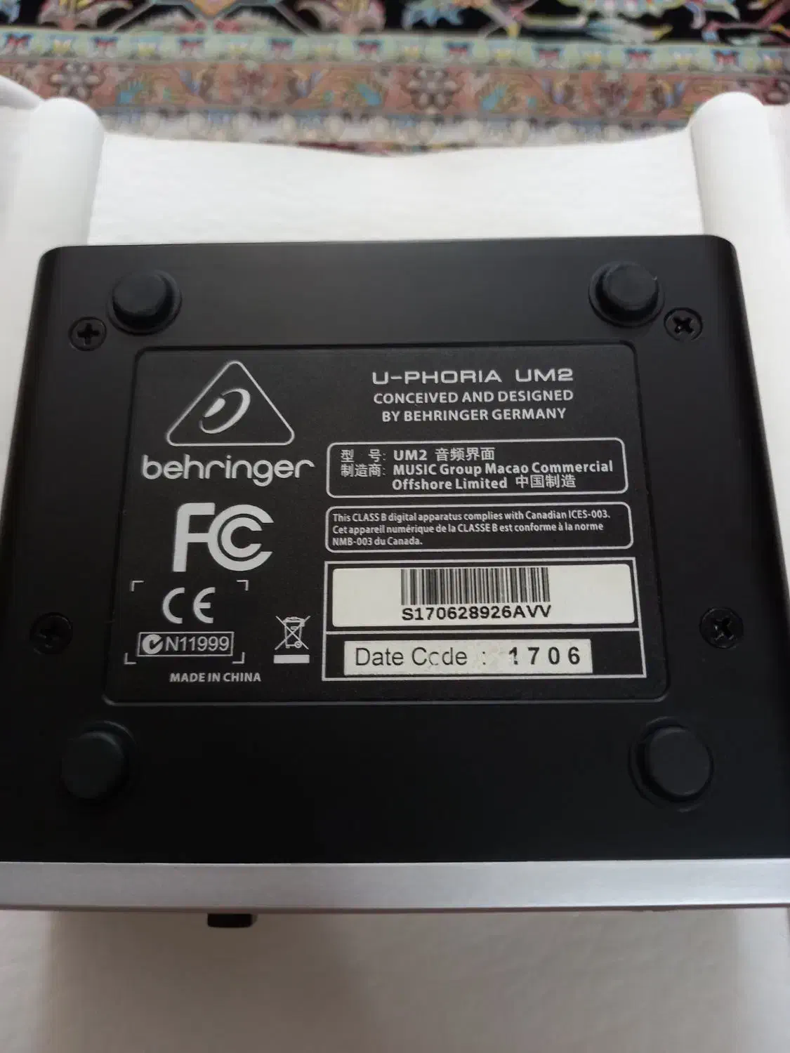 کارت صدا بهرینگر um2|آلات موسیقی|اسلامشهر, مطهری|دیوار