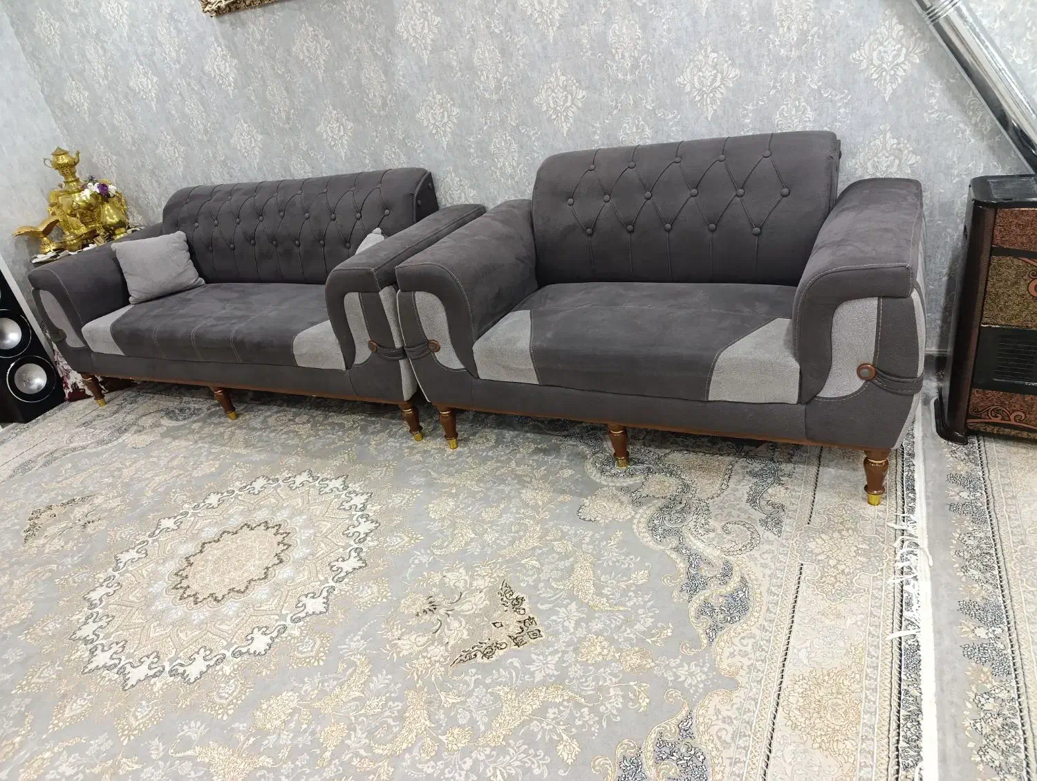 مبل راحتی ۷نفره تمیز|مبلمان خانگی و میز عسلی|تهران, جوادیه تهرانپارس|دیوار