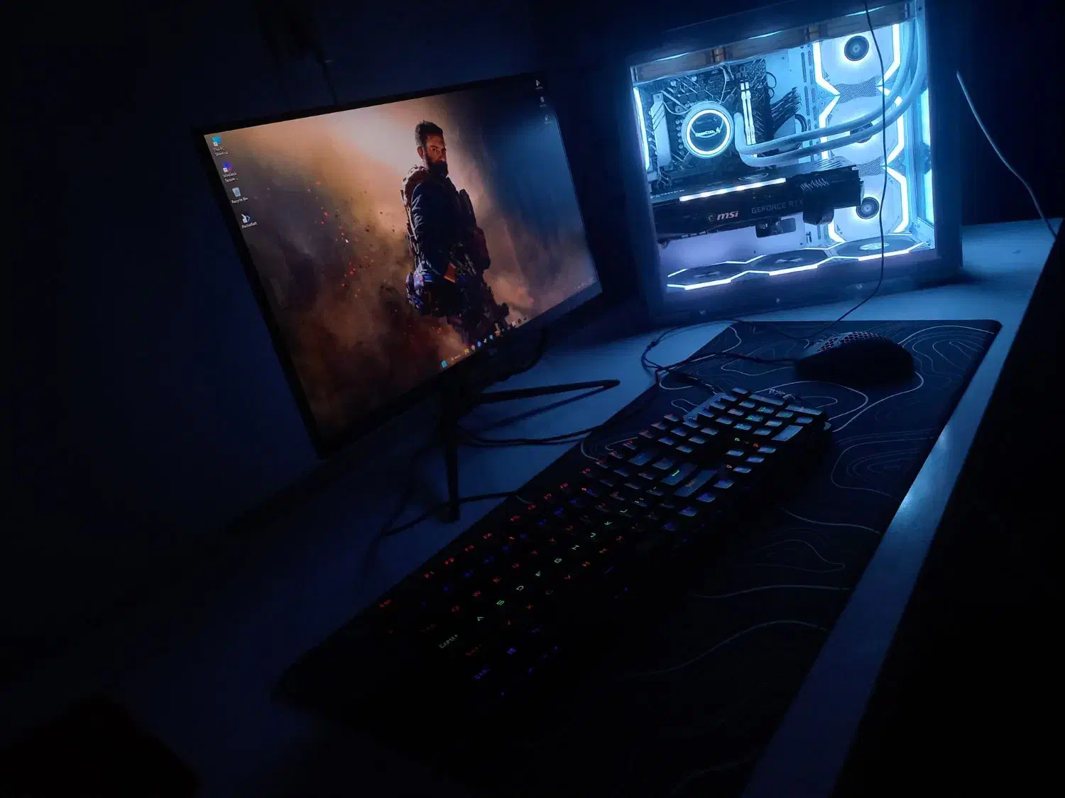 کیس گیمینگ  با مانیتور|رایانه رومیزی|پاکدشت, پاکدشت (مامازند)|دیوار