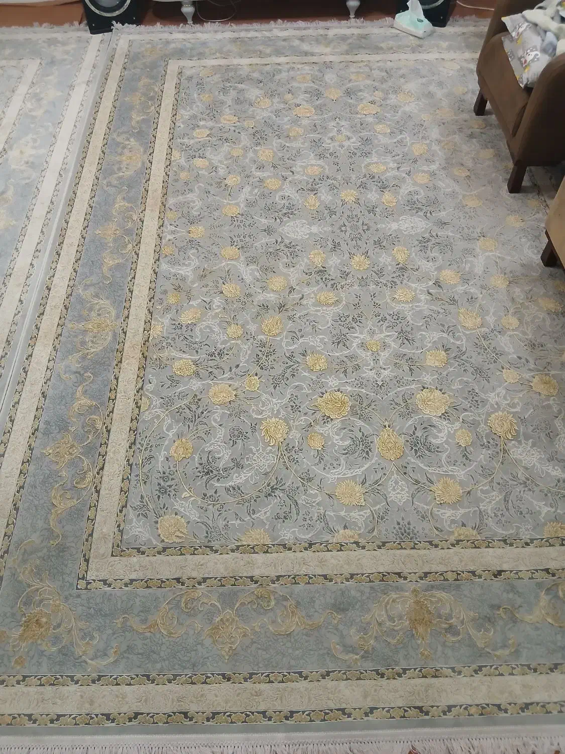 فرش ۹ متری جفت طرح افشان ۱۲۰۰ شانه ۳۶۰۰ تراکم|فرش|مشهد, کوی ولیعصر|دیوار