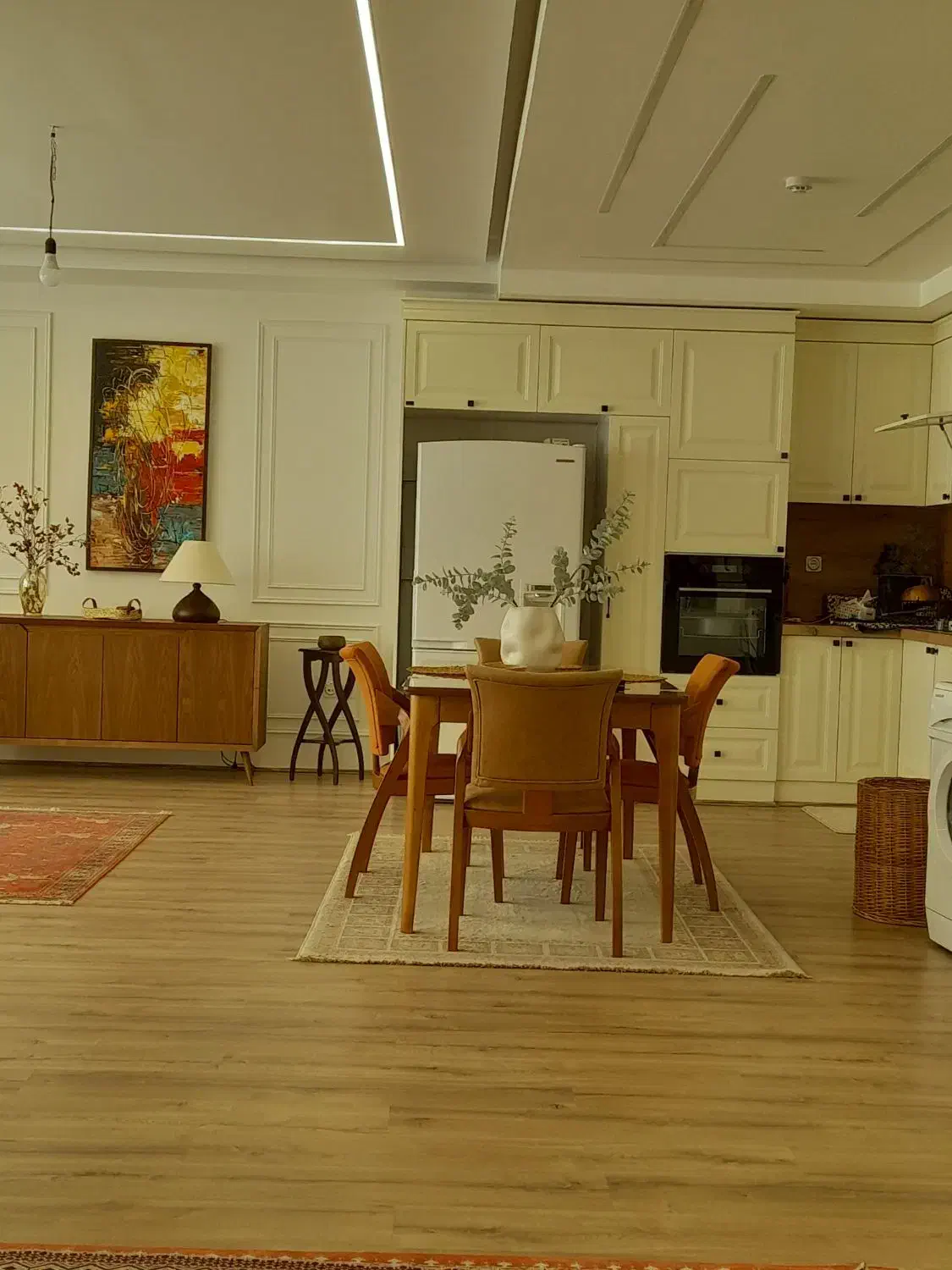 میز ناهار خوری|میز و صندلی غذاخوری|شیراز, کفترک|دیوار