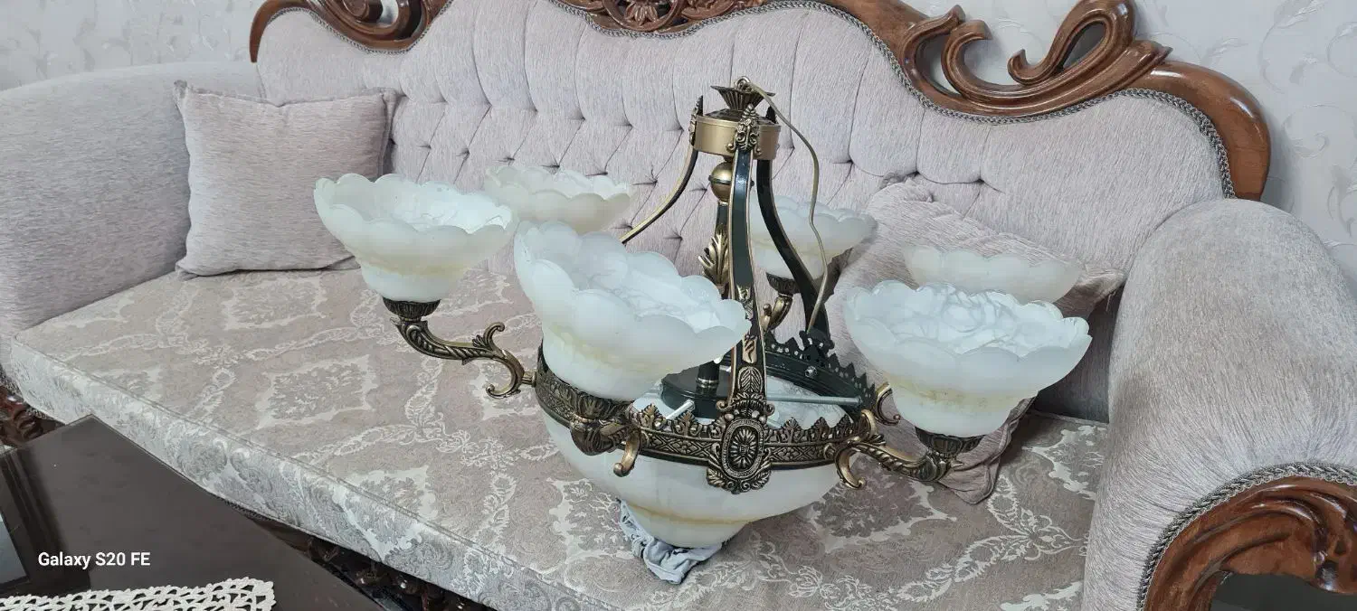 لوستر|لوستر و چراغ آویز|فردوسیه, |دیوار