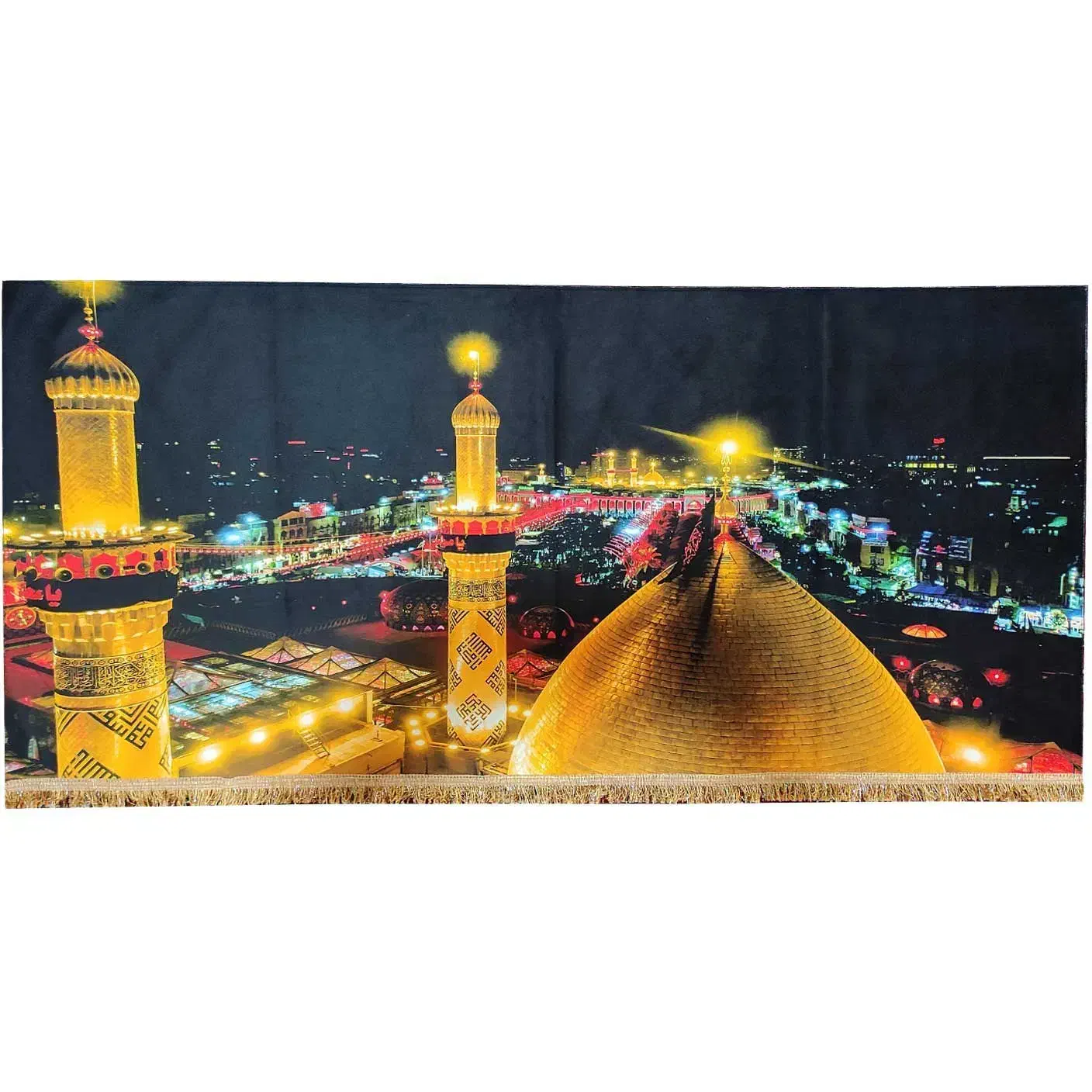 پرچم مخمل بین الحرمین امام حسین|صنایع دستی و سایر لوازم تزئینی|قم, میرزائیه|دیوار