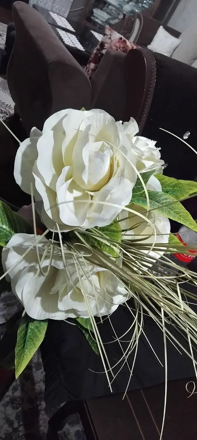 ۵شاخه گل رز بزرگ سالم|گل مصنوعی|ارومیه, |دیوار