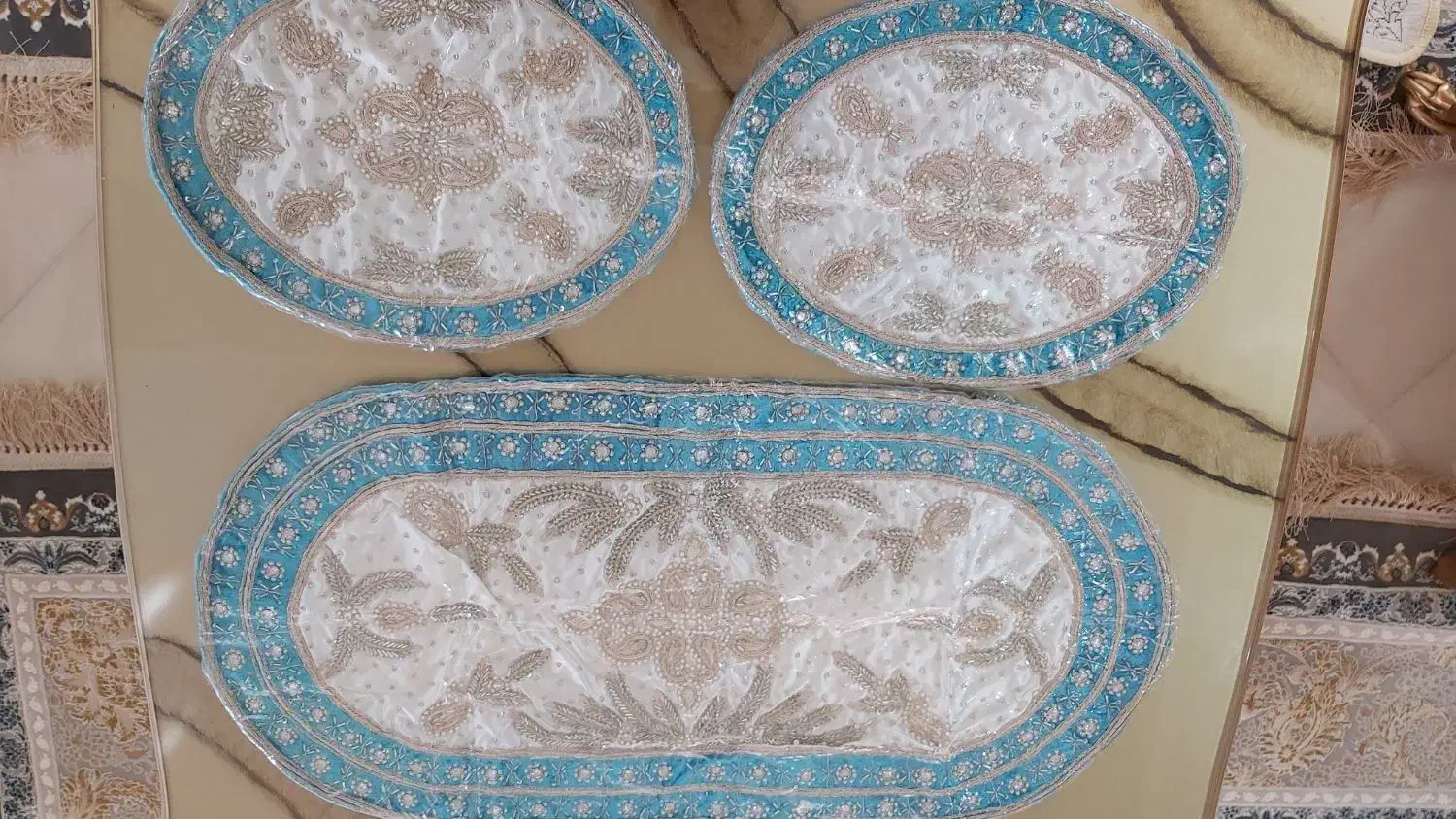 رومیزی مدل خارجی|پرده، رانر، رومیزی|قم, صادقی|دیوار